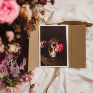 Teczka na zdjęcia w kolorze beżowym