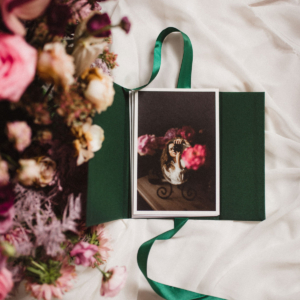 Teczka na zdjęcia w kolorze butelkowej zieleni