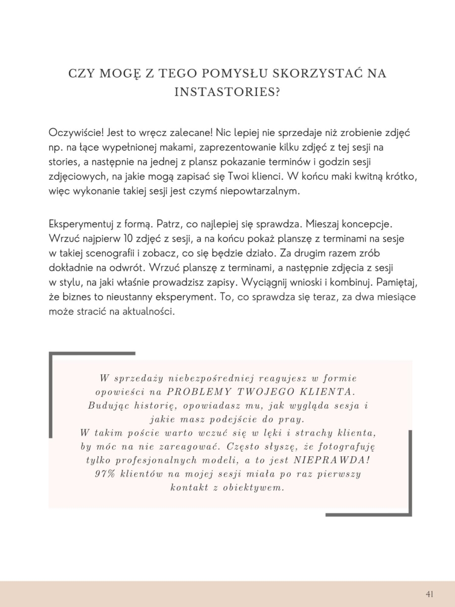 Pakiet nr 3: E-book - "Instagram 159 pomysłów na treści dla fotografa" + Webinar - "Miesiąc postów w jeden dzień" + Webinar - "Planowanie i model biznesowy w branży kreatywnej"