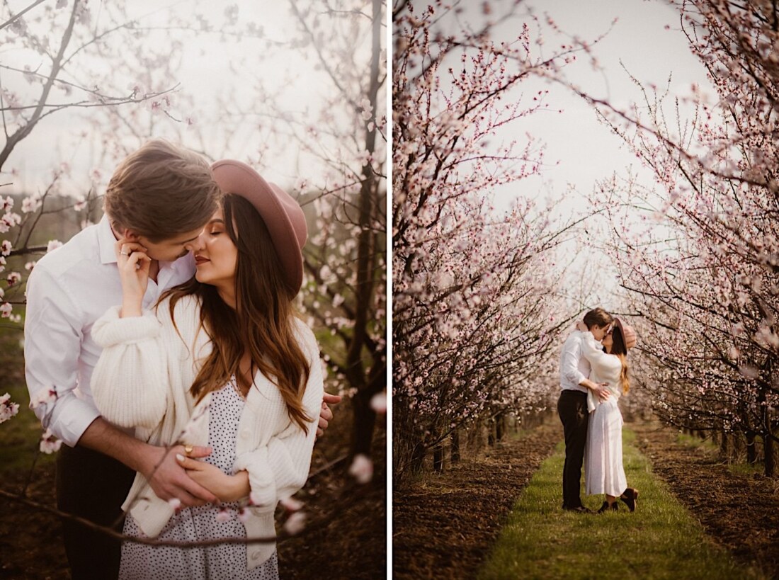 Sesja w kwitnącym sadzie 4 sesja w sadzie 2